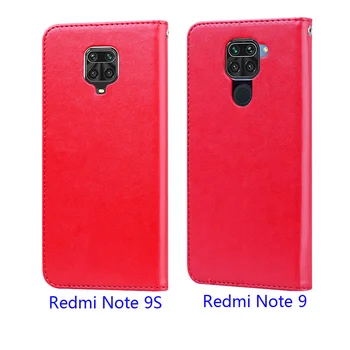 עור Flip טלפון Xiaomi Redmi הערה 9 תיק ארנק כיסוי עבור Xiaomi Redmi Note9S מקרה Redmi הערה 9 9 S מקרה - התמונה 2  