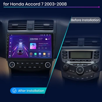 Junsun אלחוטית Carplay אנדרואיד לרכב אוטומטי רדיו הונדה אקורד 7 2003 2004 2005-2008 מולטימדיה GPS autoradio 4G WIFI DSP - התמונה 2  