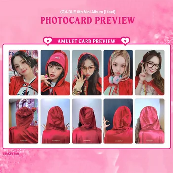 5cards/סט (G) I-DLE אלבום כרטיס אני מרגיש האלבום GIDLE אתם הסיני מיני תמונות מודפסות כרטיס LOMO כרטיס מתנה עבור בנות אוסף Kpop - התמונה 2  