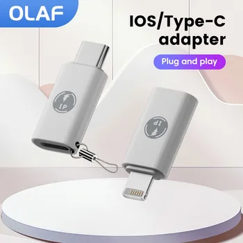 אולף USB סי ברק מתאם עבור iOS זכר סוג C נקבה ממיר Adaptador עבור iPhone 15 14 13 מהיר מחבר טעינה - התמונה 2  