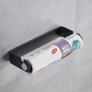 המטבח גליל נייר מתלה מגבת בעל טואלט על הקיר אחסון קולב באמבטיה ארגונית - התמונה 2  