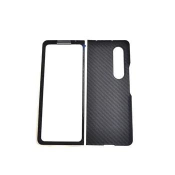 אמיתי סיבי פחמן Case For Samsung Galaxy Z קיפול 4 Fold4 דק במיוחד במקרה את הטלפון לגלקסי Z קיפול 4 Aramid Fiber כיסוי - התמונה 2  