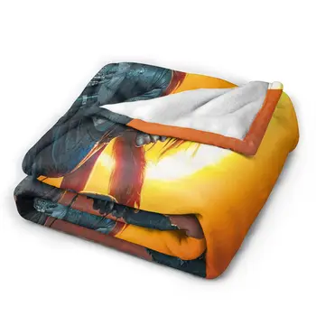 טומב ריידר שמיכות פוך דקורטיביים שמיכה כיסוי מיטה על מיטה לזרוק ספה כיסוי חד למיטת תינוק, שמיכה אנטי-פילינג רך - התמונה 2  