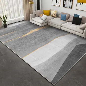 תאורה מודרניים יוקרה טרקלין גדול שטיח הסלון באזור השטיח קישוטים לחדר השינה מעובה רחיץ שטיח הרצפה - התמונה 2  