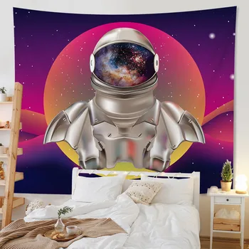 שטיח הספה בסלון כוכבים בשמיים אסטרונאוט סדרה מודפס דקורטיביים שטיח השינה רקע בד - התמונה 2  
