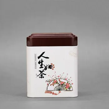 מתכת תה מיכל נייד קטן תיבת פח עמיד אטום תה אריזת קופסא ביתיים אבק-הוכחה ממתקים אחסון תיבת ברזל - התמונה 2  