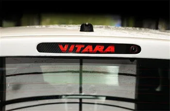 1PC סיבי פחמן מדבקות רכב גבוהה רכוב לעצור את המנורה גבוה אורות הבלמים על 2016-2018 סוזוקי Vitara - התמונה 2  