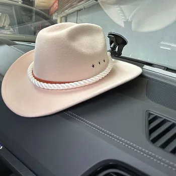 כובע בוקרים בעל הרכב כובע מרכיב אוניברסלי כובע קולב הטנדר/ג ' יפ/רכב קאובוי חבל ארגונית לרכב אחסון כובע הוק לכובעים - התמונה 2  