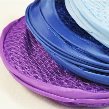 צבעוני גלילי הכביסה בד סל מתקפל לנשימה רחיץ רשת רשת מתקפלת סל של בגדים נייד עם רצועה - התמונה 2  