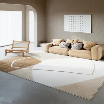 יפנית בצבע קרם קישוט סלון השטיח פשוט השינה ליד המיטה רכים השטיח הביתה מרפסת מרפסת חלונות החלקה, שטיחים - התמונה 2  