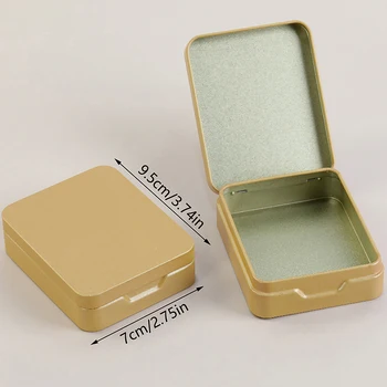 חדש פח אחסון קופסאות מתכת קטנים קופסא לאחסון תכשיטים מפתחות מטבעות תיבת החתונה ממתקים אחסון שימורים ארגונית - התמונה 2  