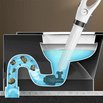 המטבח משאבה בלחץ גבוה לניקוי להשיג שירותים משאבת אוויר ניקוז כיור מפוצץ צנרת סתומה, מסיר שירותים אמבטיה ביוב כלי - התמונה 2  