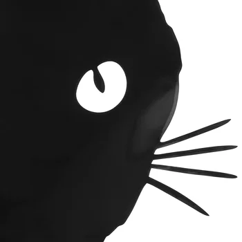 4Pcs להציץ חתול מדבקות על רכב החיצוני אביזרי קישוט (שחור לבן) - התמונה 2  