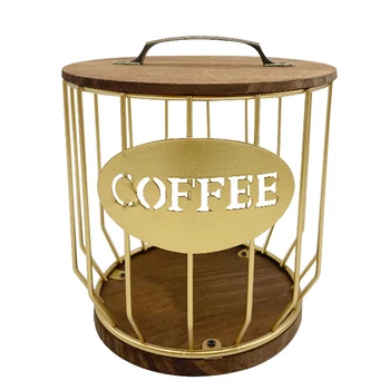 חלול קפה קפסולה סל אחסון הפרי תרמיל קפה ארגונית בעל בית קפה מלון גולדן - התמונה 2  