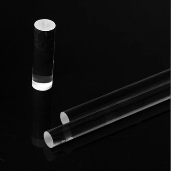 רוד עדשה גלילי עדשה מדריך אור רוד 7.9X120mm K9 אופטי זכוכית לסיים את פני השטח בסדר טחינה בצד ליטוש - התמונה 2  