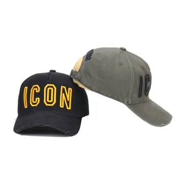 DSQICOND2 מותג כובע בייסבול אייקון אופנה מכתב כותנה Mens נשים כובע Snapback DSQ כובע אבא כובע כותנה עצם מחוץ לאופנה - התמונה 2  