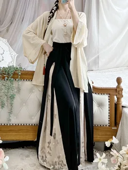 מודרני Hanfu סינית מסורתית השמלה המקורית Hanfus אלגנטי לנשים קצר חולצה שיפור ארוך שמלה עתיקה Cosplay בגדים - התמונה 2  