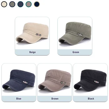 6 צבעים חדשים אופנה כובע בייסבול חיצוני ספורט מזדמנים כותנה כובעי Snapback עבור גברים ונשים שטוח צבא קאפ עיצוב - התמונה 2  