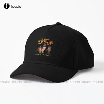 50 שנה עם Zz-Top קונצרט 2019 כובע בייסבול העליון כובעים לגברים ברחוב, סקייטבורד Harajuku Gd היפ הופ ג ' ינס בצבע מצחיק אמנות - התמונה 2  