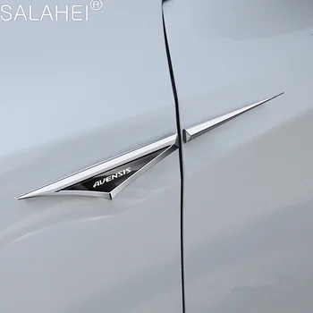 2pc/סט המכונית הפגוש צד מתכת מדבקת חיצוני דקורטיבי מדבקות שינוי עבור טויוטה Avensis t25 t27 אוטומטי סמל אביזרים - התמונה 2  