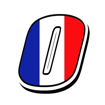 Fuzhen בוטיק מדבקות חיצוניות ואביזרים הכי מגניב יצירתי מדבקות עבור מכונית מירוץ מספרים צרפת דגל מדבקות מדבקות הקסדה - התמונה 2  