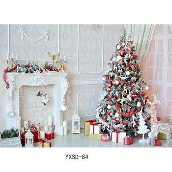 SHUOZHIKE חג המולד יום צילום רקע עץ חג המולד תפאורות עבור סטודיו צילום אביזרים 712 CHM-121 - התמונה 2  