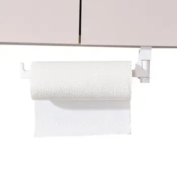 בעל מגבת נייר מתכווננת עמיד מתלה מגבות קיר רכוב קידוח לא בעל מגבת נייר בשירותים אביזרים למטבח - התמונה 2  