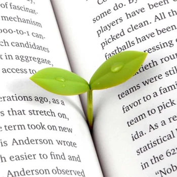 ירוק סימניות עבור תולעת ספרים לקרוא העלים סימניה קטנה דשא באד נבט סימניה דשא ניצנים סימניה - התמונה 2  