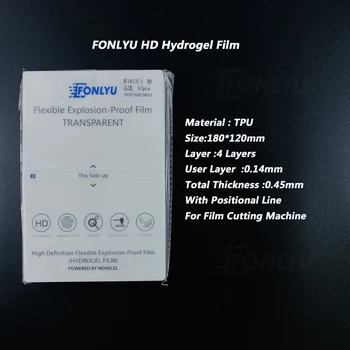 FONLYU גמיש HD Hydrogel סרט מול סרט עבור IPHONE סמסונג IPAD כיסוי מגן אחורי קרום מתאים מכונת חיתוך - התמונה 2  