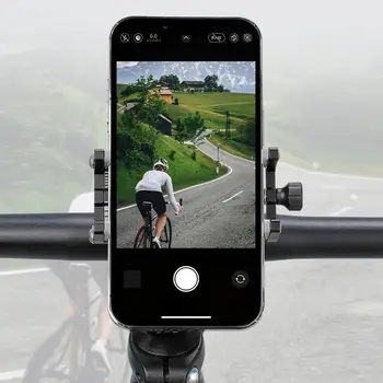 אופניים מחזיק טלפון אוניברסלי אופניים אופנוע הכידון קליפ לעמוד הר טלפון סלולארי בעל סוגר 2.3-3.4 אינץ ' רחב טלפון - התמונה 2  