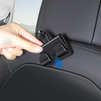 עבור טסלה מודל 3 / Y המושב האחורי מחזיק טלפון הוק לסובב לעמוד הטלפון Tablet Stand iPad אוטומטי המושב הסוגר בעל אביזרי רכב - התמונה 2  