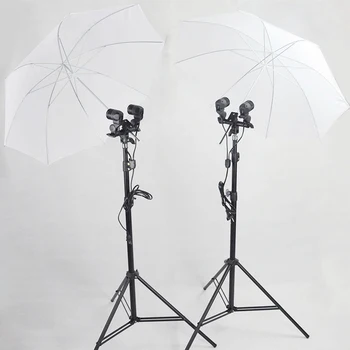 33 אינץ ' אור רך לבן מטריה אביזרים למצלמה צילום סטודיו פלאש מפזר שקוף - התמונה 2  