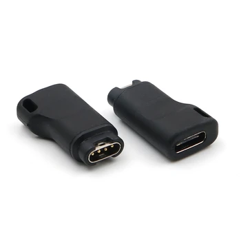USB Type C הנשים 4Pin תשלום ממיר עבור Garmin Quatix 5 ספיר Vivosport Vivoactive 3/3T D2 צ ' ארלי לצפות - התמונה 2  