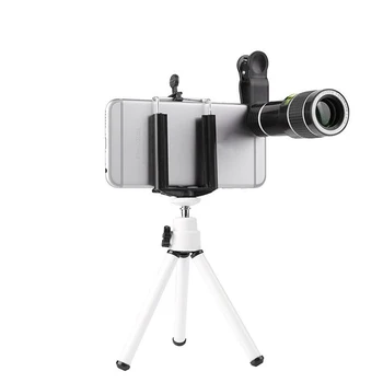 1 סט 20x זום HD אוניברסלי חכם מצלמה אופטית טלה קליפ טלסקופ עדשה ארוכת טווח ירי - התמונה 2  