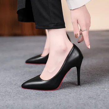 2023 אופנה עקבים גבוהים 34-43 בתוספת גודל נשים נעלי דק 